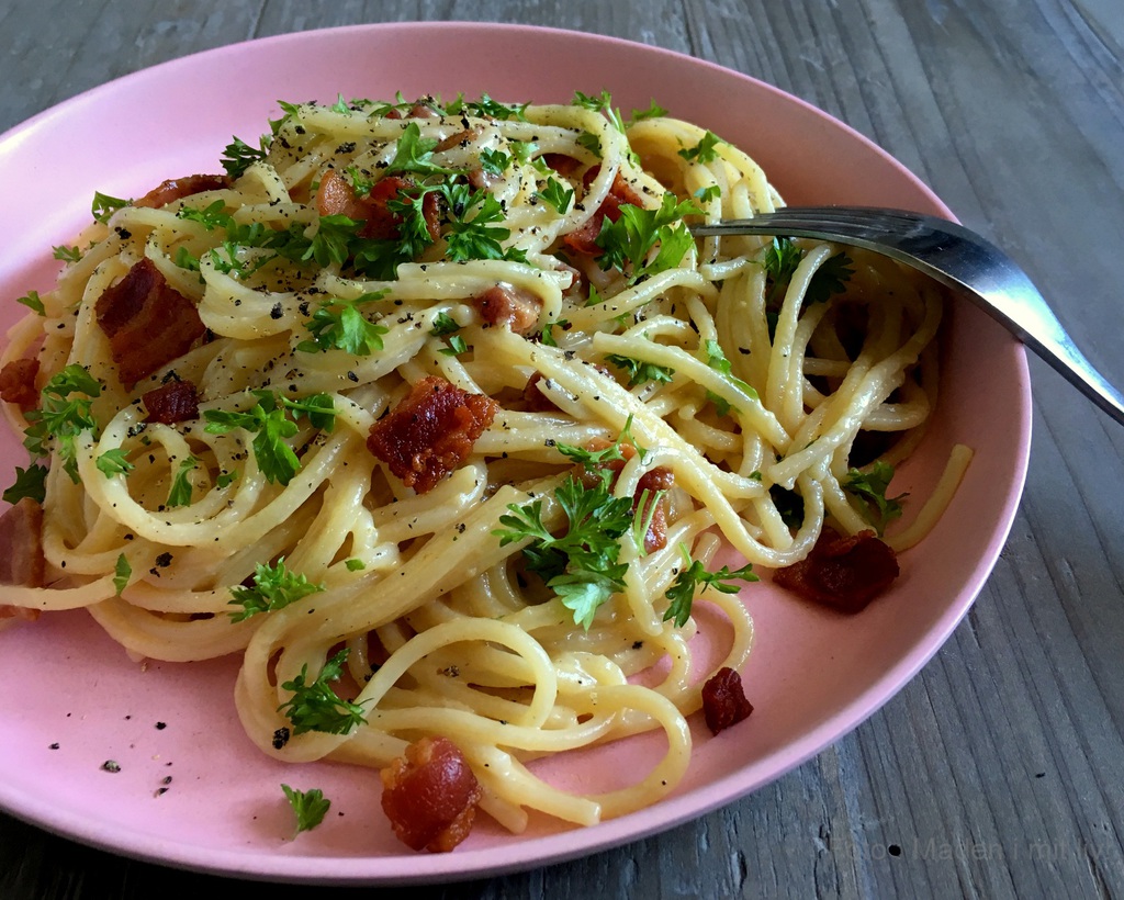 Spaghetti carbonara - nem og lækker opskrift... - MADEN I MIT LIV!